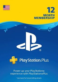 Купить годовое членство PlayStation Plus (PS+) - цифровой код PS3/PS4/PS5 (США) (PlayStation Network)
