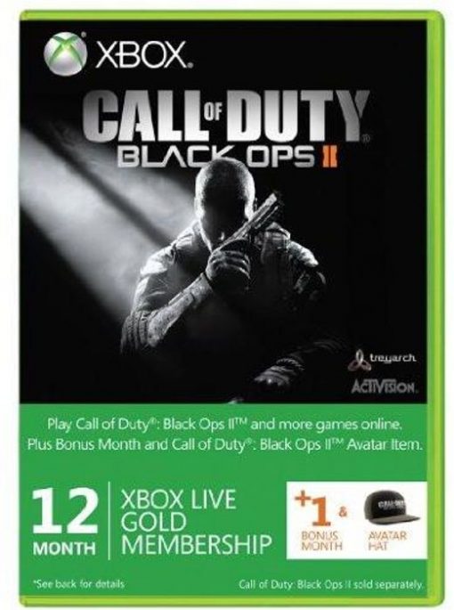 Buy 12 + 1 Month Xbox Live Gold Membership - Black Ops II Branded (Xbox One/360) (Xbox Live)