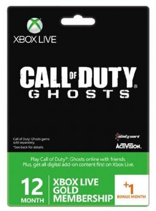 Купить 12 + 1 месяц золотого членства Xbox Live - Call of Duty Ghosts Branded (Xbox One/360) (Xbox Live)