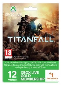 Buy 12 + 1 Month Xbox Live Gold Membership - Titanfall Branded (Xbox One/360) (Xbox Live)