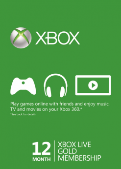 Buy 12 Month Xbox Live Gold Membership - (EU) (Xbox Live)