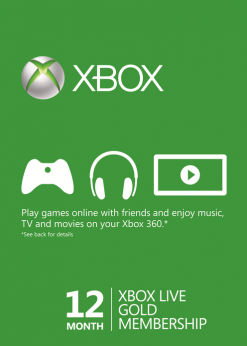 Buy 12 Month Xbox Live Gold Membership (Xbox One/360) (Xbox Live)