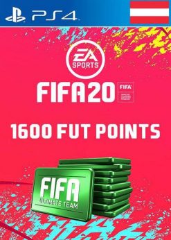 Купить 1600 очков FIFA 20 Ultimate Team Points PS4 (Австрия) (PlayStation Network)