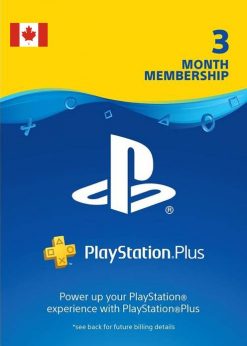 Buy 3 Month Playstation Plus Membership (PS+) - PS3/ PS4/ PS5 Digital Code (Canada) (PlayStation Network)