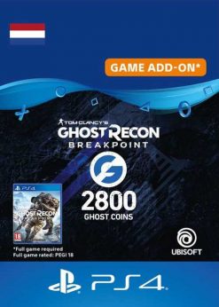 Купить Ghost Recon Breakpoint - 2800 Ghost Coins PS4 (Нидерланды) (PlayStation Network)