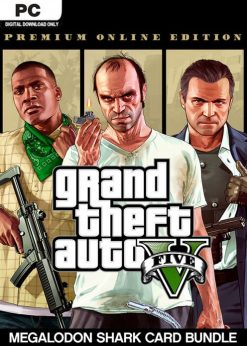 Buy Grand Theft Auto V: Premium Online Edition & Megalodon Shark Card Bundle PC (Rockstar Games Launcher)