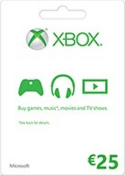 Buy Microsoft Gift Card - 25 Euro (Xbox One/360) (Xbox Live)