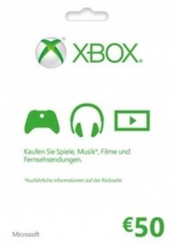 Buy Microsoft Gift Card - 50 Euro (Xbox One/360) (Xbox Live)