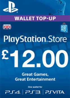 Buy PlayStation Network Card - £12 (PS Vita/PS3/PS4) (PlayStation Network)