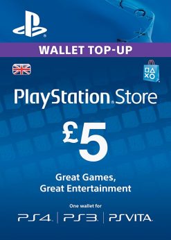 Buy PlayStation Network Card - £5 (PS Vita/PS3/PS4) (PlayStation Network)