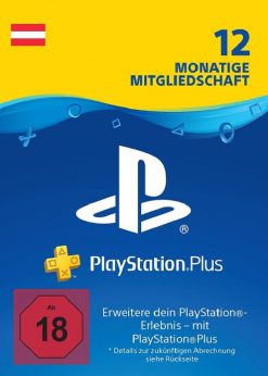 Купить PlayStation Plus (PS+) - 12-месячная подписка (Австрия) (PlayStation Network)