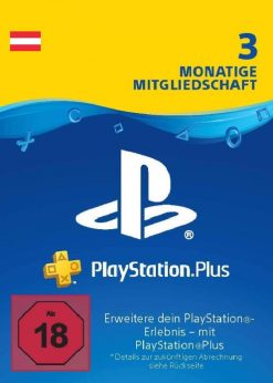 Купить PlayStation Plus (PS+) - подписка на 3 месяца (Австрия) (PlayStation Network)