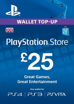 Buy Playstation Network Card - £25 (PS Vita/PS3/PS4) (PlayStation Network)