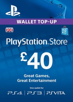 Buy Playstation Network Card - £40 (PS Vita/PS3/PS4) (PlayStation Network)
