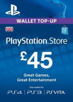 Buy Playstation Network (PSN) Card - 45 GBP (PlayStation Network)