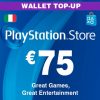 Купить карту Playstation Network (PSN) - 75 EUR (Италия) (PlayStation Network)
