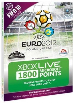 Buy Xbox LIVE 1800 Microsoft Points - Euro 2012 Branded (Xbox 360) (Xbox Live)