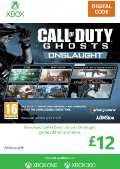 Buy Xbox Live 12 GBP Gift Card: Call of Duty Ghosts Onslaught (Xbox 360) (Xbox Live)