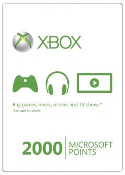 Buy Xbox Live 2000 Microsoft Points (Xbox 360) (Xbox Live)