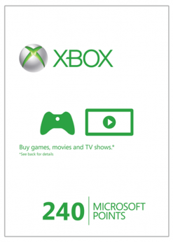 Buy Xbox Live 240 Microsoft Points (Xbox 360) (Xbox Live)