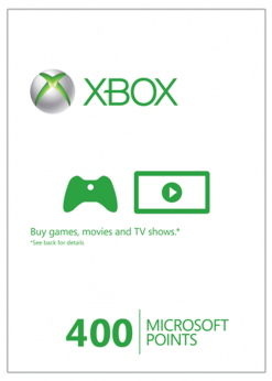 Купить Xbox Live 400 Microsoft Points (Xbox 360) (Xbox Live)