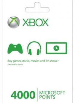 Buy Xbox Live 4000 Microsoft Points (Xbox 360) (Xbox Live)