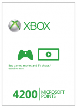 Buy Xbox Live 4200 Microsoft Points (Xbox 360) (Xbox Live)