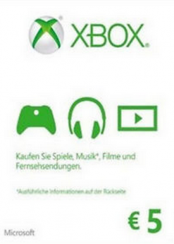 Buy Microsoft Gift Card - €5 EUR Xbox One/360 (Xbox Live)